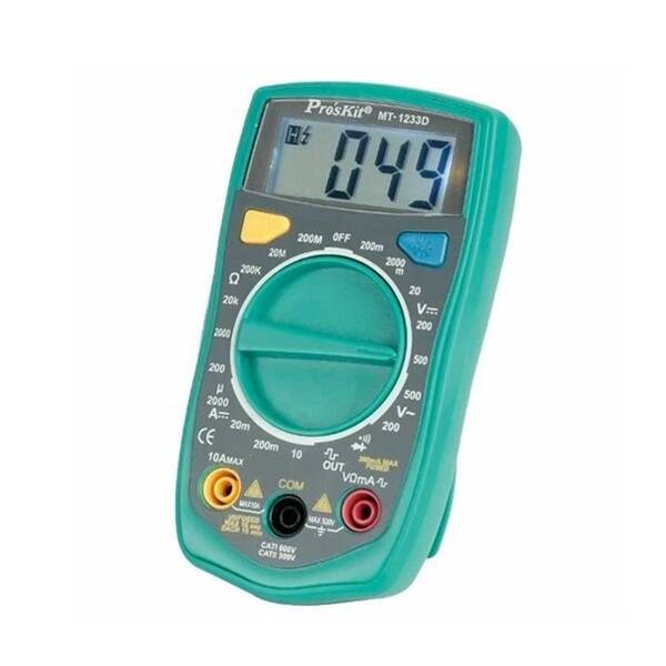 PROSKIT Dijital Multimetre - MT-1233D - 1